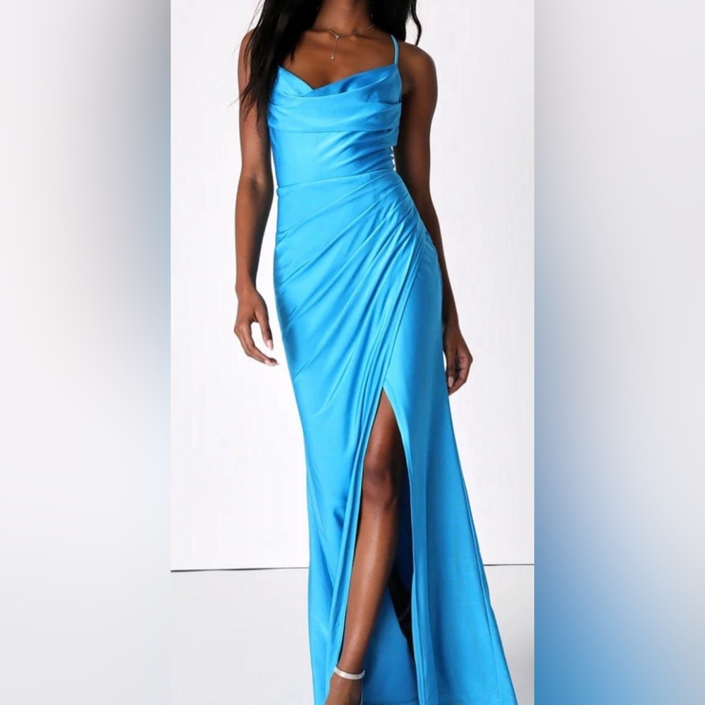 Lulus Blue Formal Long Dress